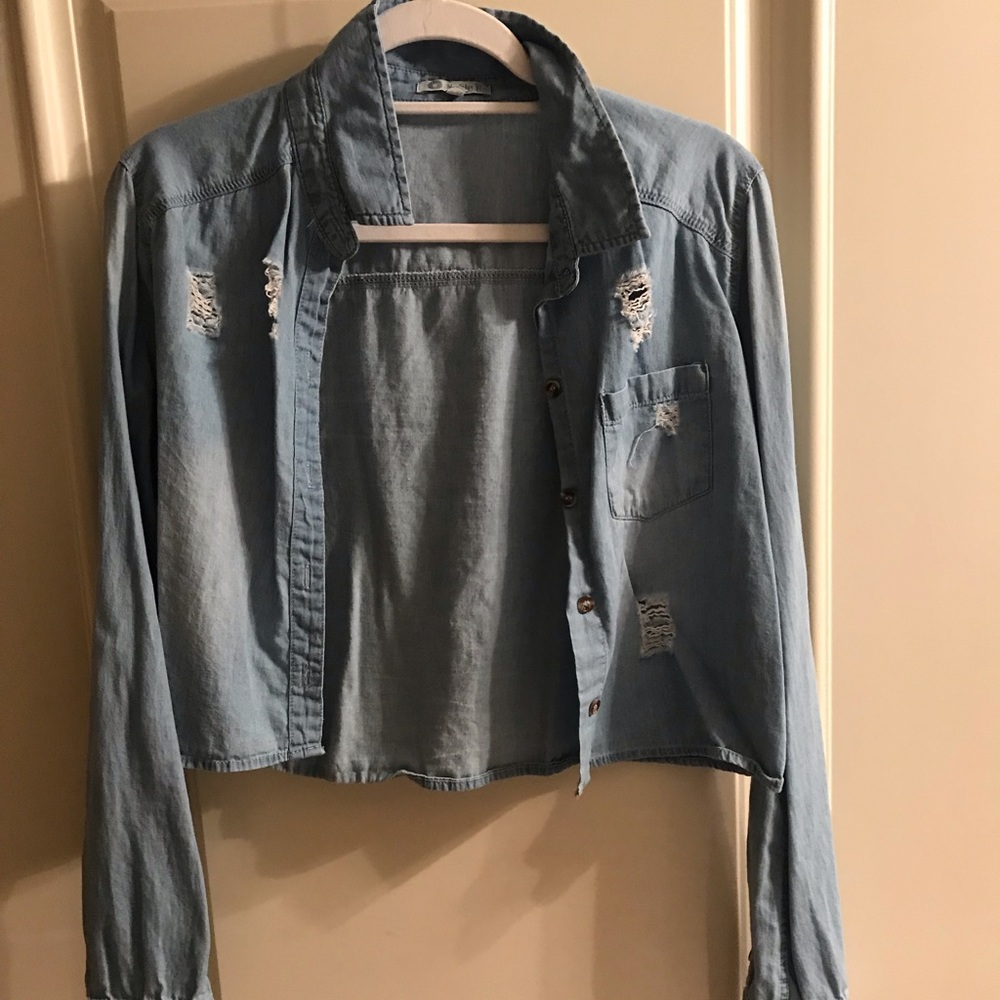 Cropped jean Jacket